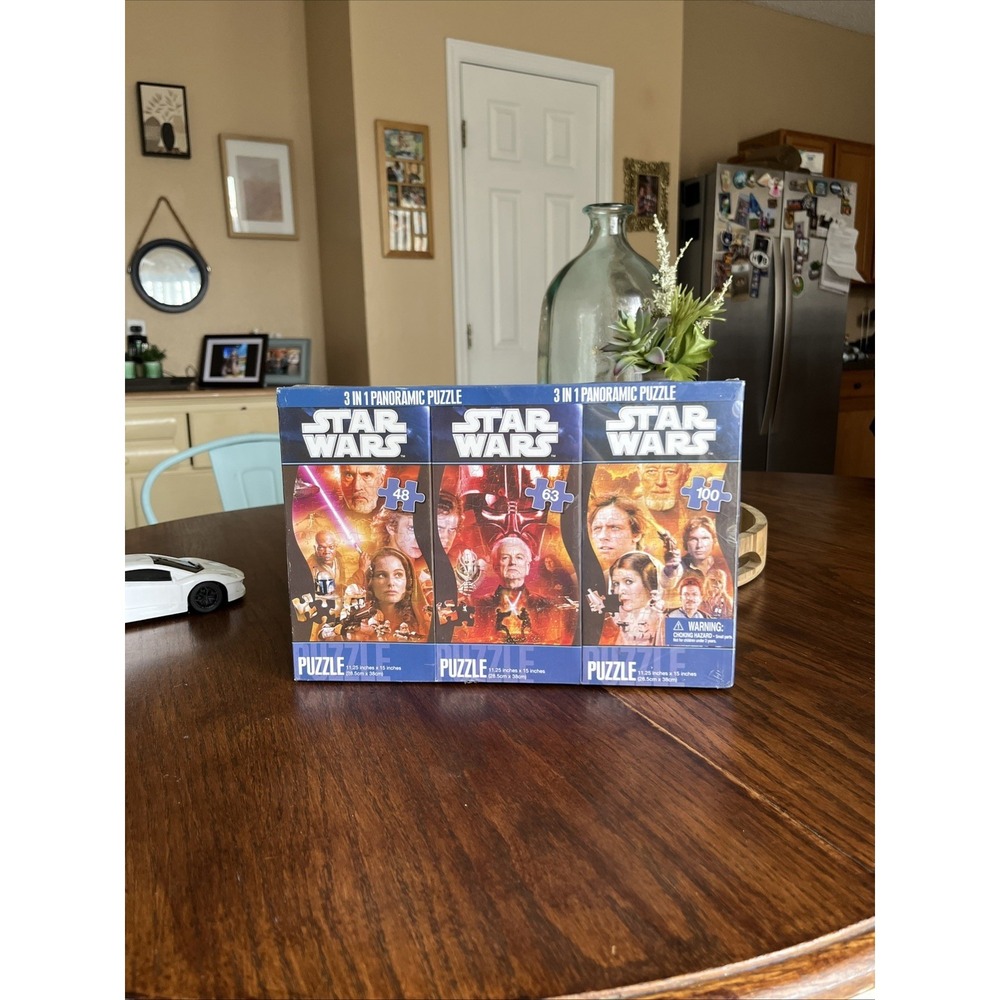 Star Wars Panoramic 211 Piece 3 in 1 Puzzle Family Fun Cardinal Jig Saw Jigsaw